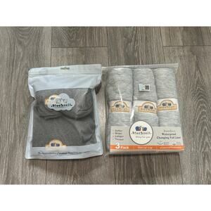 BlueSnail Changing Pad Covers & Waterproof Bamboo Changing Pad Liners